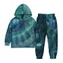 Children Wear Cotton Tie Dye Toddlers Kids Sweatsuit Jogging Suit Hoodie Set Fall Clothes for Kids Rs01015