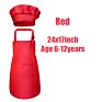 Children's Aprons Cooking Baking Chef Kids Kitchen Apron Chef Hat Set