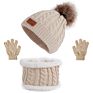 Winter hats scarf and glove set