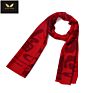 Chinese Red Scarf Cheapest Embroidery Free Sample Company Logo Neck Scarf Men