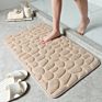Cobblestone Carpet 3D Door Floor Mat Bath Mats Bathroom Absorbent Anti-Slip Mat