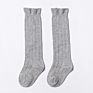 Colorful Childhood Solid Striped Soft Cotton Thin Girls Boys Socks Newborn Ruffles Baby Knee High Socks Spring Autumn Style