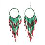 Colorful Handmade Seed Beads Earrings Boho Tassel Long Earrings for Women Jewelry
