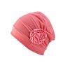 Colorful Women Chemo Cap Turban Headwear Church Hat Plain Single Flower Beanie