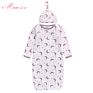 Cotton Jersey Newborn Sleeping Bag 0-6M Baby Safe Sleep Sack Knotted Baby Gown Unisex Newborn Baby Sleeping Bag