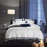 Cotton Satin Hotel Four-Piece Suit Hotel Linen Hotel Bedding White Bed Linen and Duvet Cover Customization