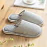 Cotton Slippers Female Autumn and Plush Indoor Household Yuzi Warm and Non-Slip Thick-Bottomed Lovers Male