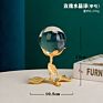 Creative Modern Minimalist Metal Art Craft Furnishings Decor Tabletop Restaurant Interior Crystal Ball Ornaments Home Decoration