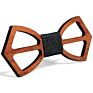 Creative Wooden Neckie Bow Tie for Men Handmade Customized Solid Wedding Wood Bowties Crafts Gifts
