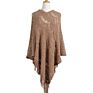 Crocheted Hollowed Out Cape Oversized Sweater Female Knitwear Clothing Irregular Poncho Women Capes