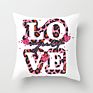 Customized Printed Throw Pillow Case Cushion Cover Collections with Valentine Love Designs