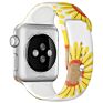 Customized Tie Dye Printed Smart Rubber Strap Flower Stripe Leopard Print Silicone Watch Band Strap for Apple Iwatch Se 6