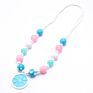 Cute Lemon Slice Pendants Girls Chunky Beads Necklace Child Kids Toddler Chunky Party Jewelry Adjustable Rope