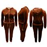 Cute plus Size Women Clothing Long Sleeve Velvet Hoodie Jogger Two Piece Shirt and Pants Set Outfits Fall 5Xl 2 Pc Blazer Sets