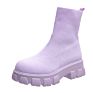 Daily Comfortable Knitting Platform Short Sock Boots for Women