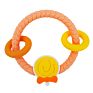 Design Bpa Free Easy to Hold Teething Rattle Shower Gift Infant Molar Toy Baby Teether Bracelet Ring