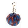 Design Rainbow Colorful 8Cm Hair Ball Pompons Keychain Key Chain Bag Pendant Car Jewelry Decoration