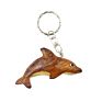 Design Wood Fish Carving Key Holder Customized Hand Printing Animal Shape Key Chain