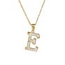 Designer Stainless Steel Zircon Alphabet Pendant Necklaces Hiphop Women Men Hip Hop Gold Chain Necklace Initial Letter Necklace