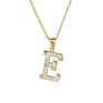 Designer Stainless Steel Zircon Alphabet Pendant Necklaces Hiphop Women Men Hip Hop Gold Chain Necklace Initial Letter Necklace