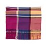 Designer Women Large Oversized Pashmina Buffalo Plaid Scarf Faux Cashmere Warm Scarf with Tassel