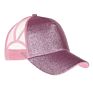 Distressed Washed Cotton Criss-Cross Ponytail Baseball Cap Hat for Women