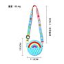 Doughnut Single Shoulder Bag Rainbow Silicone Single Shoulder Messenger Bag Children's round Wallet