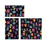 Eco Friendly Reusable Snack Bag Pack of 3 Leakproof Fabric Sandwich Bag Pul Zipper Pouch for Food