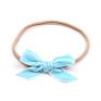 Elastic Velvet Bow Headband European and American Retro Baby Hair Accessories Pure Color Knotted Non-Marking Headband