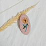 Embroidery Floral Leaf Snap Hair Clip Oval Square Fabric Sweet Retro Flower Hairpin Side Hair Clip Bb Clip for Women Girls