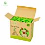 En13432 Private Label Compostable Cornstarch Pet Dog Poop Bag Biodegradable on Roll with Tie Handle