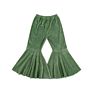 Fall Kids Flare Toddler Girl Bell Bottoms Velvet Pant for Infant Girls Solid Stretch Girls Flare Pants