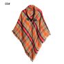 Fall Mommy and Me Kids Buffalo Plaid Blanket Cashmere Scarf for Girls Children