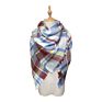 Fall Thick Tartan Scarf Oversized Blanket Soft Warm Shawl Classic Plaid for Women