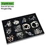 Fashionable Black Pu Frame Jewellery Tray Display for Jewelry Shop Home Use Accessories Storage like Earrings Rings Watches Etc.