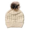 Faux Fur Pompom Knitted Hats for Women Pom Pom Beanies