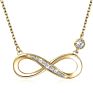 Fine Jewelry Designer S925 Real Silver Eight Earring Bracelet Women's Wedding Infinity Necklace Fine Jewelry Sets