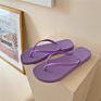 Flip Flops Women Trend Wear Flat-Heel Flip-Flop Beach Slippers Non-Slip Beach Unisex Slippers