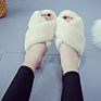 Fluffy Slippers Women Indoor Shoes Ladies Cross Leopard Print Fur Slippers Female Home Fur Slides Faux Fur Slipper