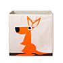 Foldable Grey Cute Children Baby Toy Storage Cube Chest Box Large Decorative Storage Bin with Logo