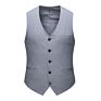 Formal Mens Vest Elegant Solid Color plus Size Suit Vest