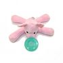 Funny Stuffed Plush Animal Baby Pacifier Holder Toy with Clip Detachable Elephant Monkey Pacifier Toy