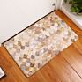 Geometry Pattern Cobblestone Door Mat Marble Semicircle Shiny Front Door Rugs Gold Powder Zigzag Homeware Diamond Large Sponge