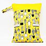 Goodbum Washable Wet Bag Waterproof Double Pockets 30*40 Size Bag for Wet Cloth Diaper Bag