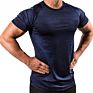 Gym Clothing T-Shirt Mens Tops Bodybuilding Fitness Muscle Showing Compressed Tight Fit Design Gym Wear Men's Shirts