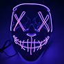 Halloween Rave Clown Scary Costume Cosplay Party Prop Bar Masquerade Joker Adult Toy Led Neon Glow Mask