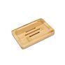 Handmade 100% Biodegradable Bathroom Top Natural Wooden Soap Dish Bamboo Soap Dishes Holder