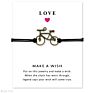 Handmade Motocross Cycle Racing Bicycle Cycling Biker Dirt Bike Riding Charm Men Rope Ladies Bracelet Women