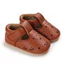 Hardsoled Baby Toddler Shoes 0-1 Year Boys and Girls Pu Leather Casual Toddler Shoes with Soft Soled Non-Slip