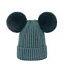 Hat Rex Rabbit Double Hairball Knitted Hat Mum and Baby Matching Beanie